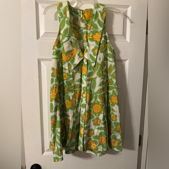 Free People Green and Yellow Floral Dress - Picture 3 of 6